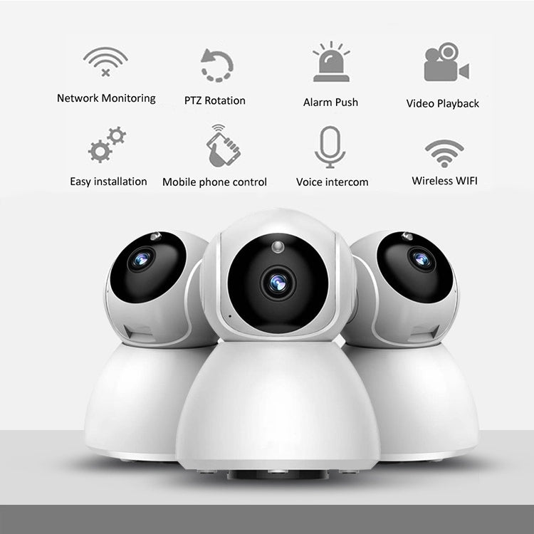 720P HD 1.0 MP Wireless IP Camera, Support Infrared Night Vision / Motion Detection / APP Control, EU Plug, 720P 720P HD 1.0 MP Wireless IP Camera, Support Infrared Night Vision / Motion Detection / APP Control, EU Plug, 720P